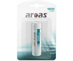 Arcas Įkraunamas elementas Li-ion 18650 3.7V B1 2500 mAh, Camelion, 1 vnt.
