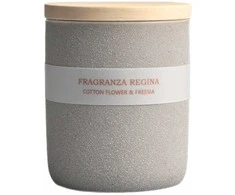 Artflow Aromatinė žvakė COTTON FLOWER &amp; FREESIA 230g Pilka