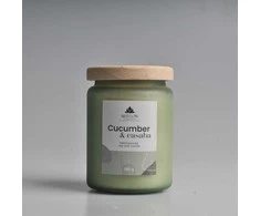 Artflow Aromatinė žvakė CUCUMBER &amp; CASABA 580g Alyvuogių žalia