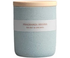 Aromatinė žvakė Sea salt &amp; Lime Basil 230g Mėlyna