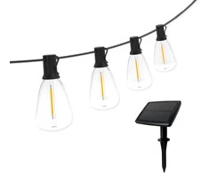 Artflow Dekoratyvinė girlianda Saulės energija 8.25m Šiltai balta 12 LED burbuliukų
