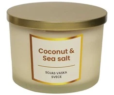 Artflow Svece no sojas vaska 400g, Coconut &amp; Sea salt