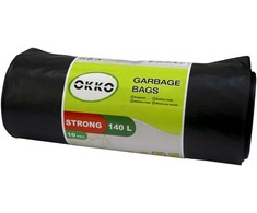 Šiukšlių maišai Okko Strong, 140 l, 10 vnt., 40MK