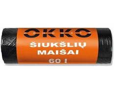 Šiukšlių maišai Okko, 60 l, 10 vnt.