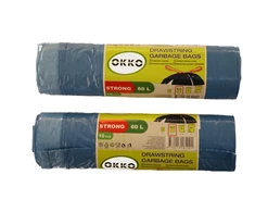 Šiukšlių maišai Okko Strong, 60 l,10 vnt., 30MK