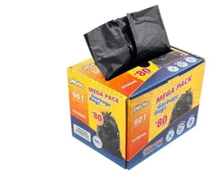 Atkritumu maisi Plasta 8301800J, 60 l, 80 gab.