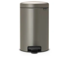 Šiukšliadėžė Brabantia NewIcon, platinum, 12 l, 41.1 cm x 25.1 cm