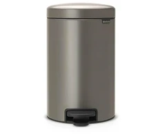 Šiukšliadėžė Brabantia NewIcon, platinum, 12 l, 41.1 cm x 25.1 cm