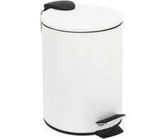 Šiukšliadėžė Domoletti, balta, 3 l, 25 cm