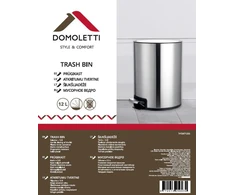 Domoletti BIN ROUND WITH PEDAL T-Y24712SS 12L SATI