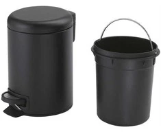 Šiukšliadėžė Gedy Potty 3309, juoda sp., 5 l, 27.5 cm x 26.8 cm