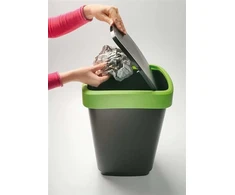 Šiukšliadėžė Rotho 1754508850, juoda sp./pilka sp., 50 l, 60.2 cm x 29.8 cm