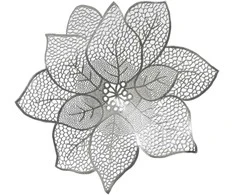 ATMOSPHERA PADĖKLIUKAS FLOWER 152721C SIDABRO D44CM