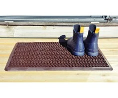 Atplast Durų kilimėlis „Step on“, rudas, 43,5 cm x 56,5 cm x 1,45 cm