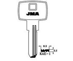Atslēgu izejmateriāls Jma KAE-1. 1 gab.