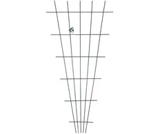 Augalų atrama Garden Center GT-026, 150 cm x 75 cm, metalinė