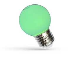 LED lempa, Spectrum, P45, 1W, E27, žalios spalvos