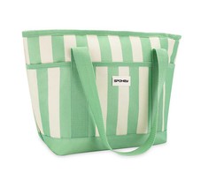 Aušinimo krepšys Spokey Acapulco, baltas/žalias, 39 x 27 cm, 12 l