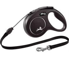 Automatinis pavadėlis Flexi 22627, juodas, 5 m