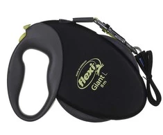 Automatinis pavadėlis Flexi Giant, juodas/geltonas, L
