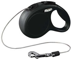 Automatinis pavadėlis Flexi New Classic 22429, juodos spalvos, XS dydžio