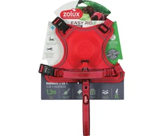 Zolux Petnešos su automatiniu pavadėliu Easyride XL, raudonos