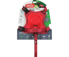 Zolux Petnešos su automatiniu pavadėliu Easyride M, raudonos