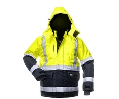 B Safety Darba jaka Baltic Canvas HI-VIS FB-8946 L, zila krās./dzeltena krās., L dydis