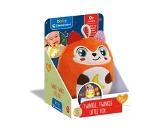 Baby Clement Rotaļīga un mirdzoša plīša rotaļlieta mazuļiem Clementoni Baby Twinkle Twinkle Little Fox