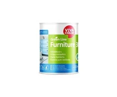 Baldų dažai VIVACOLOR Žalias LINE FURNITURE 30, pusiau matiniai, baltos sp., A bazė, 900 ml