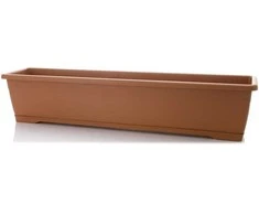 Plasticotto PLASTIC LONG FLOWER POT VERSILIA WITH A