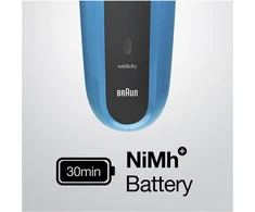 Barzdaskutė Braun 310BT WD, ni-mh, mėlyna sp./juoda sp.