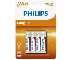 Baterijos Philips AAA Longlife 4 vnt.