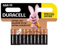 Elementai DURACELL AAA/LR03. 1.5V. 10 vnt.