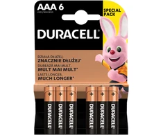 Baterija - Duracell AAA LR03 1.5V Alkalininės Baterijos 6 Pakelis