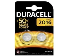 Baterijos Duracell, CR2016, 3 V, 2 vnt.