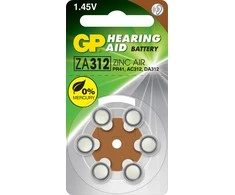 Baterijos GP GPPBZZ31F000, ZA312/PR41, 1,45 V