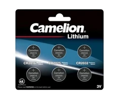 Baterijos Camelion CR2032, CR2025, CR2016, 3 V