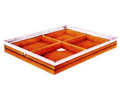 Batų valymo vonia Aco Vario 00400, polimerinis betonas, cinkuotas plienas, 100 cm x 50 cm