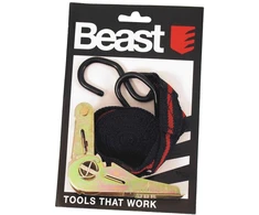 Beast Krovinių diržas 5m x 25mm su kabliais