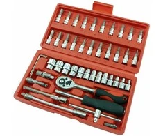Beast Galvučių komplektas lagaminėlyje 1/4" 4-14mm 46 vnt.