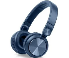Belaidės ausinės Muse M-276BT, mėlynos spalvos.