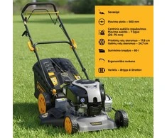 Benzininė vejapjovė Grunder S511VHY BS750EX, savaeigė, 50 cm
