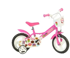 Vaikiškas dviratis Bimbo Bike 124RL. rožinis. 12"