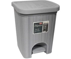 Besk Atliekų konteineris su pedalu Milo 245x250x320mm, pilkas