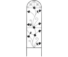 Besk Dekoratyvinės metalinės grotelės 43x162cm, juodos