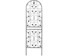 Besk Dekoratyvinės metalinės grotelės 50x180cm, juodos