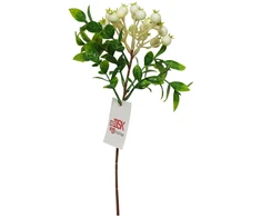 Besk Dekoratyvinės uogos kekėje 33cm, baltos