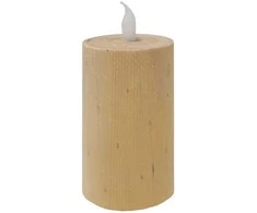 Besk Dekors Svece LED 6x10cm, koka efektu