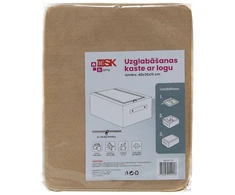Besk Daiktadėžė 40x30x15cm su langeliu Smėlio spalvos